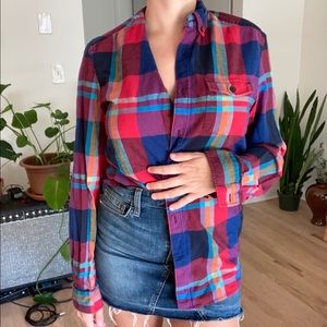 🐯3/$25 Large Multicolor Button Up Shirt